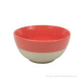 Set Dinner Stoneware Glaze Tunggal - Merah Muda